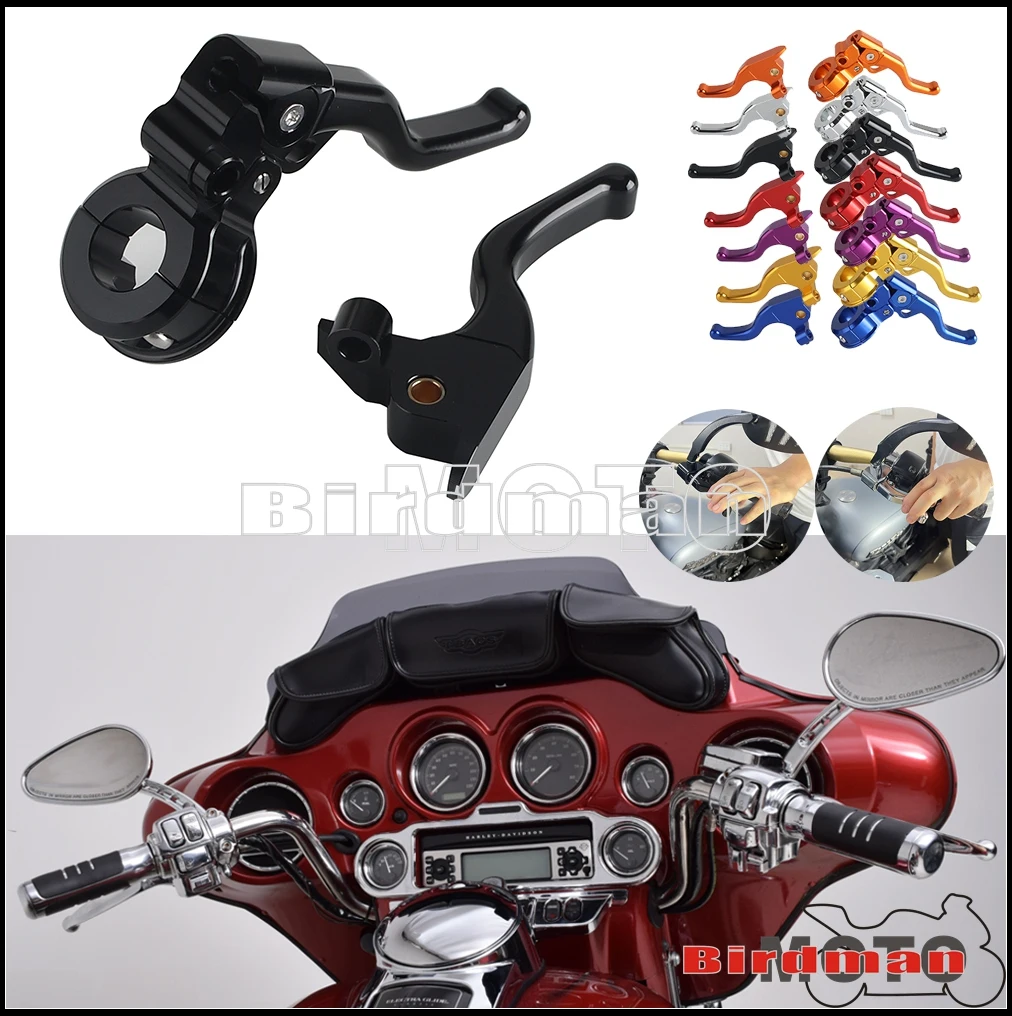 For Harley Touring Electra Glide Highway King-FLHFB FLTRT FLH 2021-2024 2-3Finger Brake Clutch Lever Motorcycle Short Hand Lever