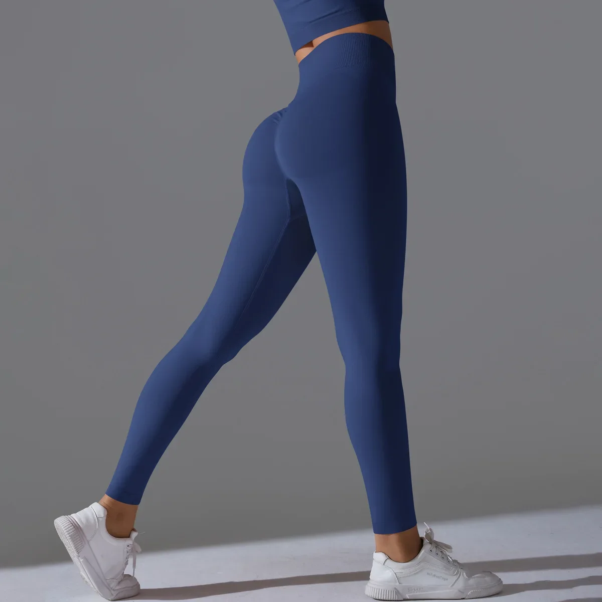 Leggings de sport sans couture pour femme, taille haute, élastique, solide, yoga, pantalon d'entraînement, accessoires de gymnastique