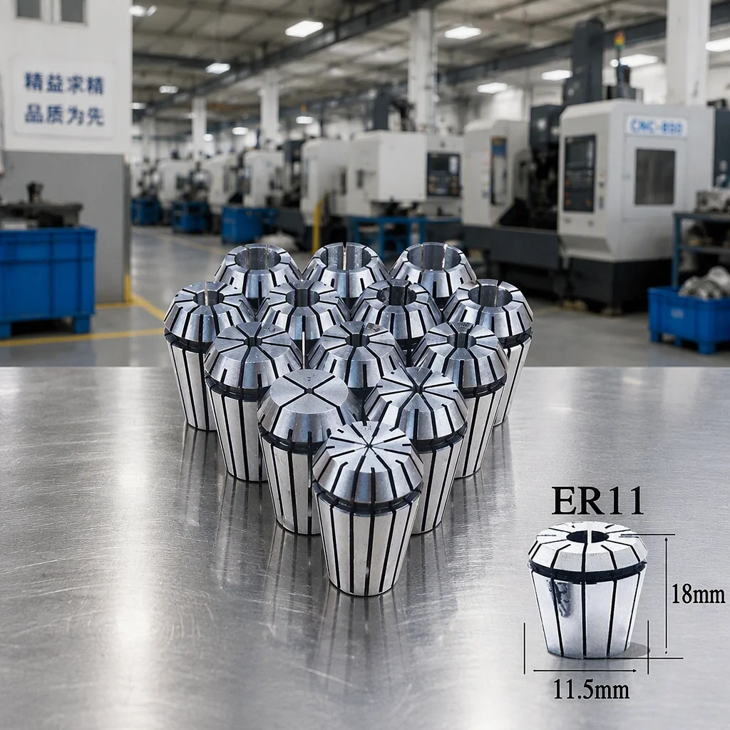 13pcs Collects 1-7mm Precision Spring Collet Chuck ER11 for CNC Router Engraving Machine Spindle Motor Use