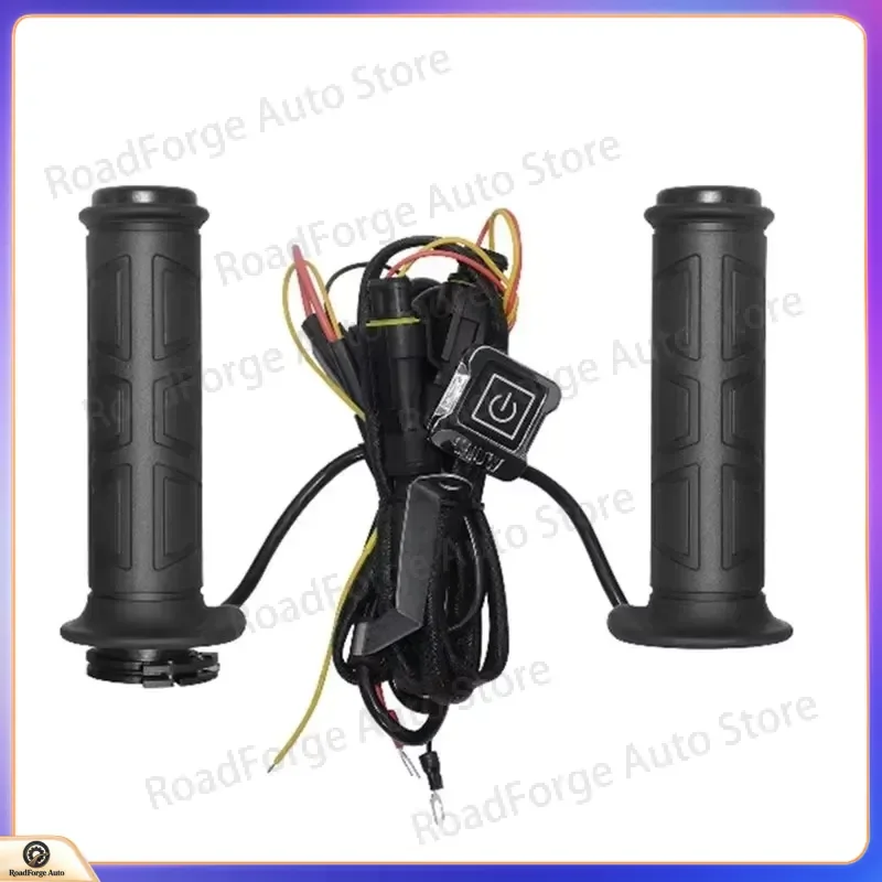 Motorcycle Heated Grips 5+1 Heat Levels Memory Function for 22mm Handlebar Waterproof Heating Handgrips