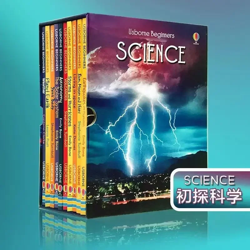 

Exploring The Interesting Popular Science Knowledge of 10 Books of Science Packed In Paperback Boxes.Usborne Beginners Science.