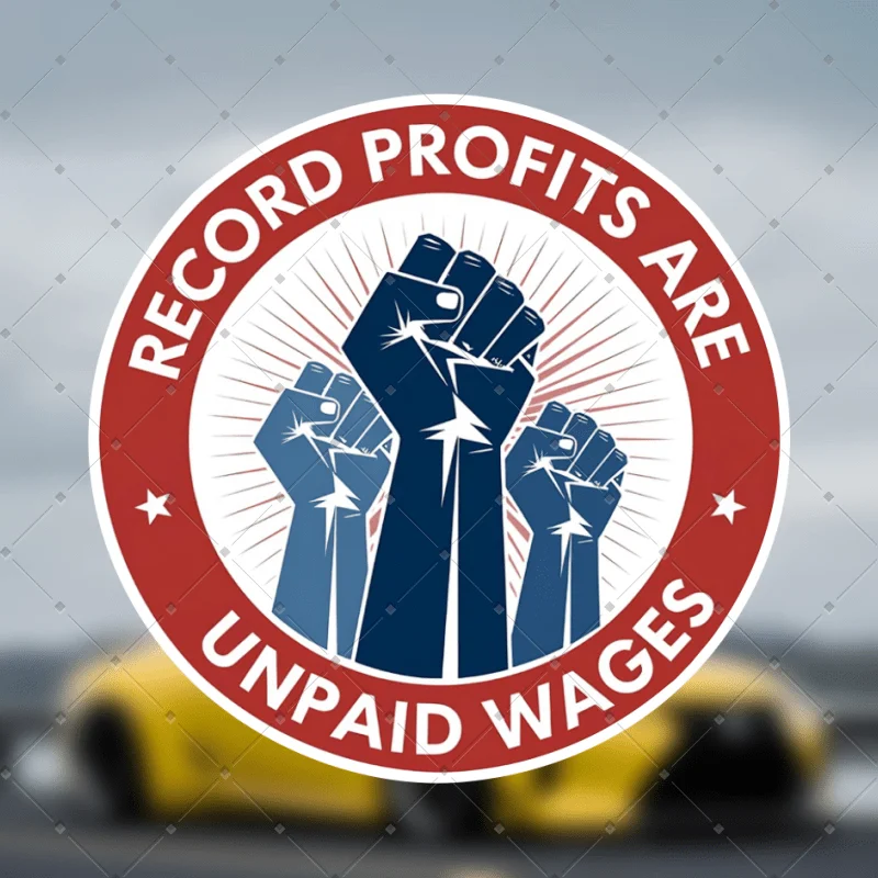 1pc Metal Wall Sign, Anti‑Capitalist Pro‑Union Vintage Metal Plaque, Highlighting Unpaid Wages & Record‑Related Slogan Decor