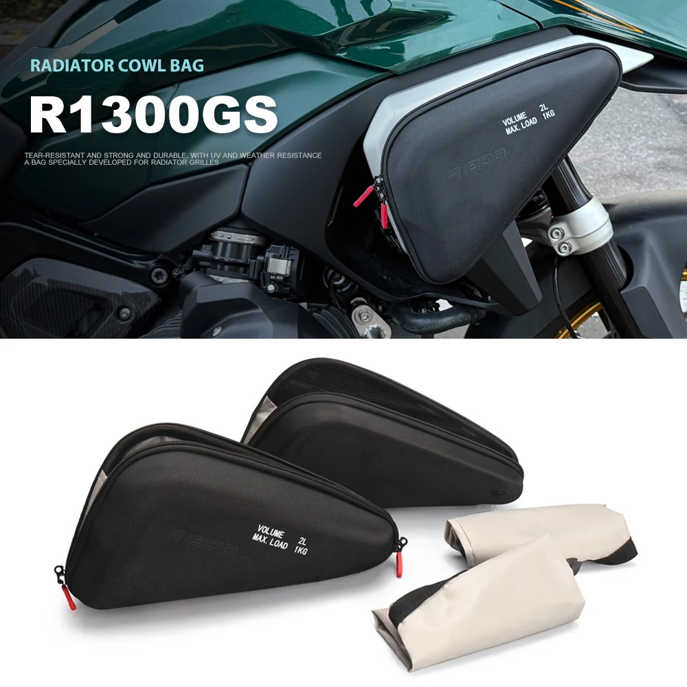 

Motorcycle Accessories Radiator Cowl Bag Side Fairing Tool Storage Bags For BMW R1300GS R1300GSA R 1300 GS R1300 GS 2025 2024