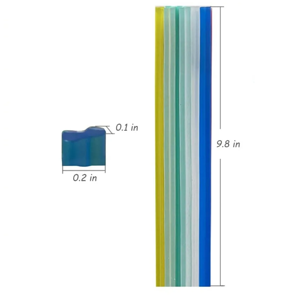 ABS PP PE Welder Plastic Welding Rods Round And Flat Styles High Toughness Material Wear Resistant Design 250mm 9.8in