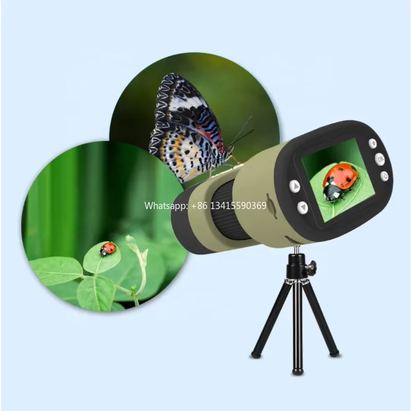 

Portable Handheld Microscope Binoculars for Science Experiments Children Beginner 2 "LCD
