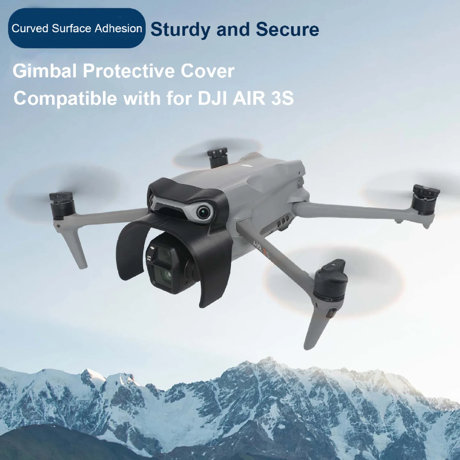 for DJI Mavic Air 3S Lens Hood Quick Release Sun Shade Gimbal Protective Cover Accessory for Drone Camera