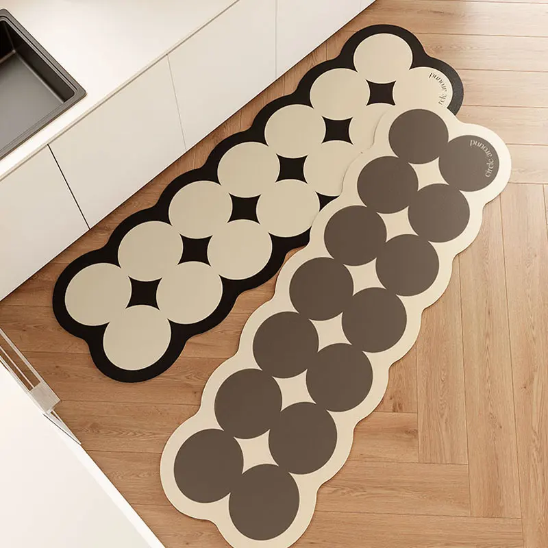 

Kitchen Rugs Kitchen Mat Absorbent Dirt-Resistant Kitchen Floor Mats Carpet for Entrywa Hallway