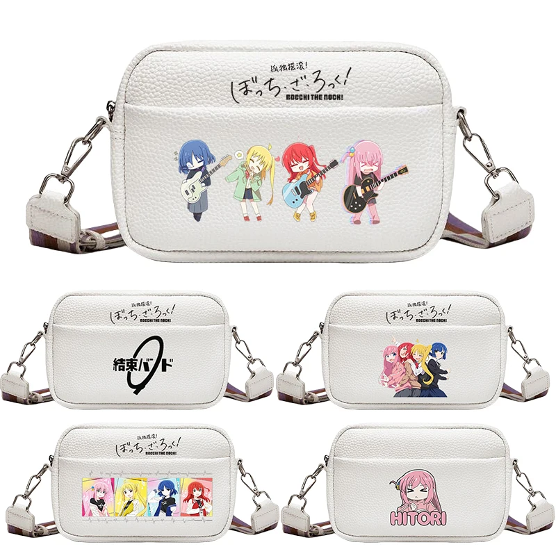 

Anime Peripheral BOCCHI THE ROCK! PU Crossbody Bag Fashionable Trend Women's Large-capacity Cosmetics Storage Bag Shoulder Bag
