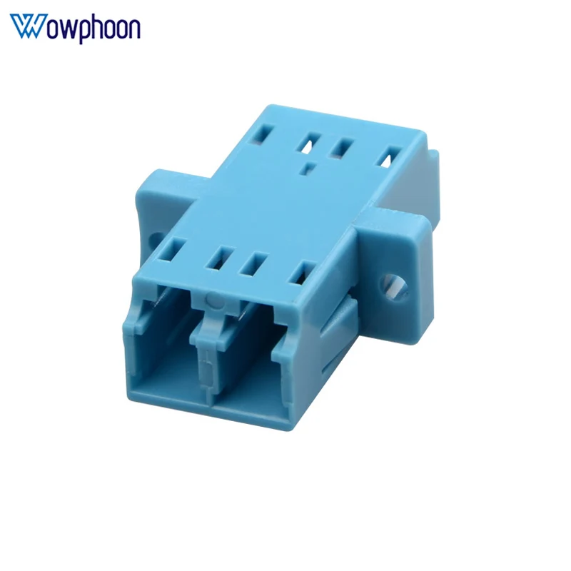 Flange Adaptador de Fibra Óptica, Conector com Orelha, LC, UPC-LC, UPC, Porta, Duplex, Fibra, Personalizado, 10Pcs