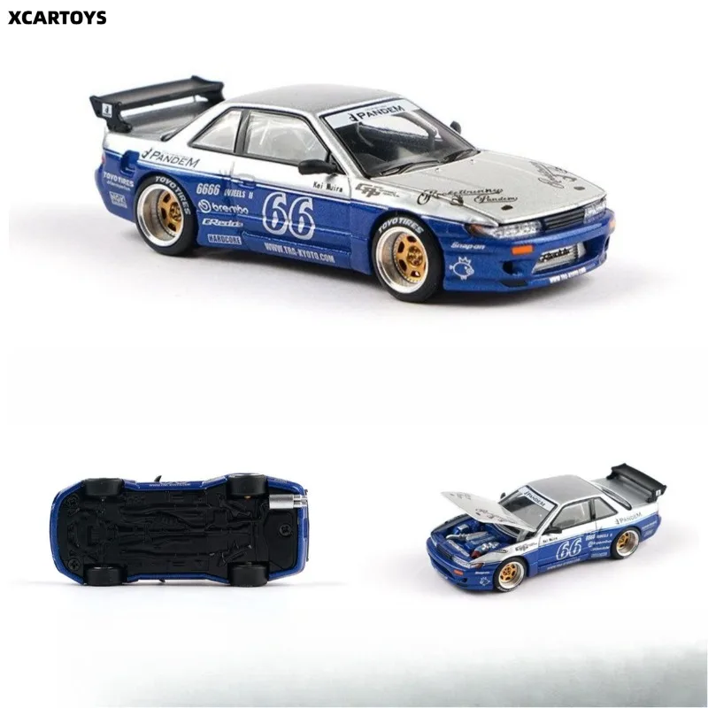 XCARTOYS 1:64 PR640264 Nissan Pandem SILVIA S13 Alloy Die Casting Car Model Collectible Gift