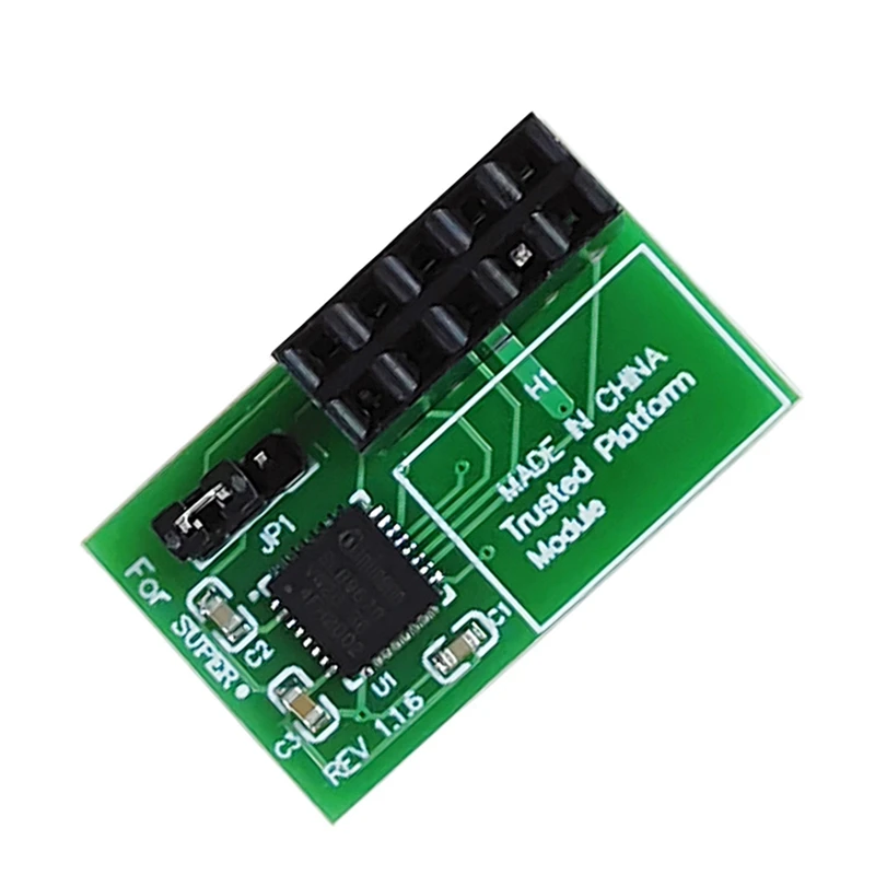 1 PC 10 Pin SPI TPM 2.0 Module TPM 2.0 Module Trusted Platform For Supermicro AOM-TPM-9670H