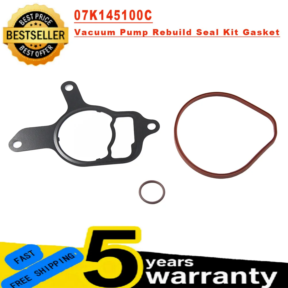 

New Vacuum Pump Rebuild Seal KIT for Volkswagen Gasket 2.5 L 07K145100C Jetta Beetle New Beetle Golf Rabbit Passat Audi TT RS
