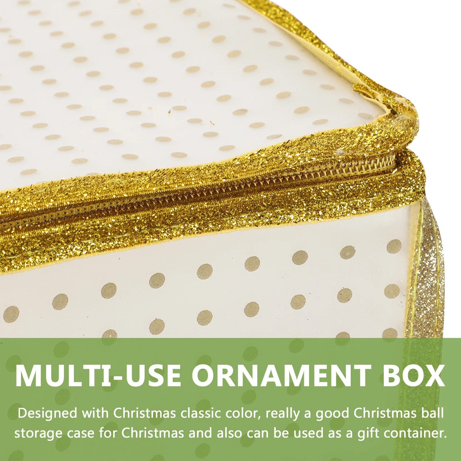 

75-Grid Christmas Decoration Storage Box Sturdy Foldable Ornament Box for Balls Garlands Home Hotel Party Xmas Storage Case