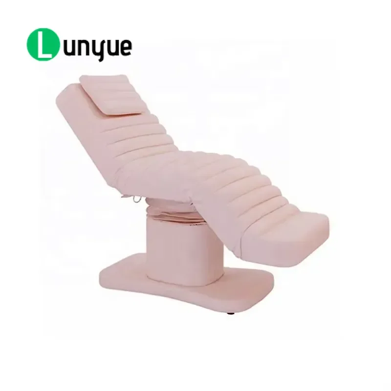 Height Adjustable Electric Massage Bed Curved Lash Eyebrow Beauty Lounger Spa Portable Foldable for Facial Treatment