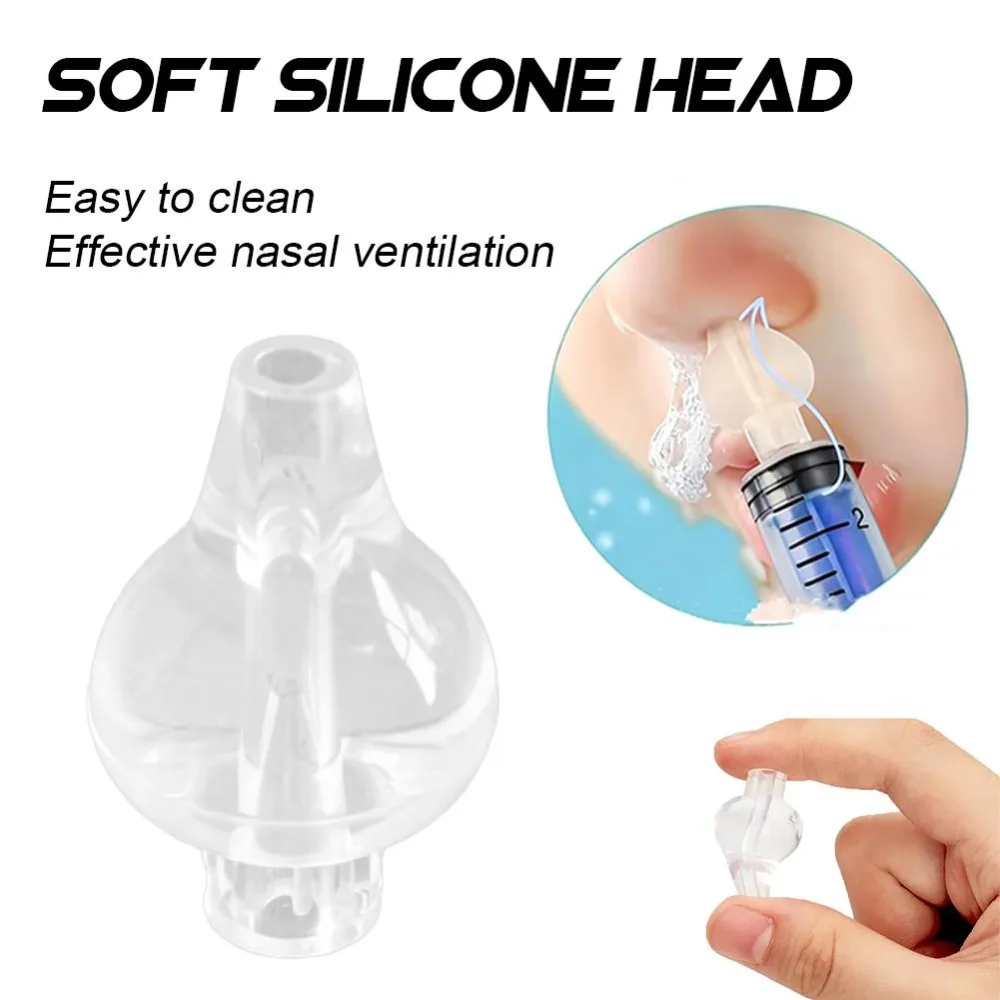3/5/10Pcs Soft Silicone Tips for Nasal Aspirator and Ear Cleaner Reusable Nasal Syringe Cap for Ear Wash and Nasal Mouth Cleaner