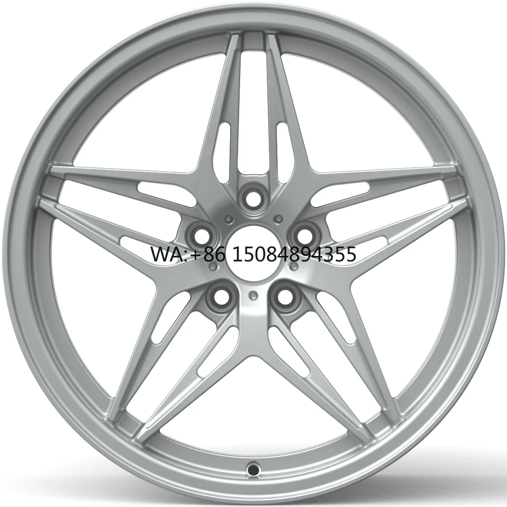 

Factory Direct 17-22 Inch Forged Five Spoke Gold Concave Design Alloy Wheels 5x112 5x120 Custom Color New Car Rims