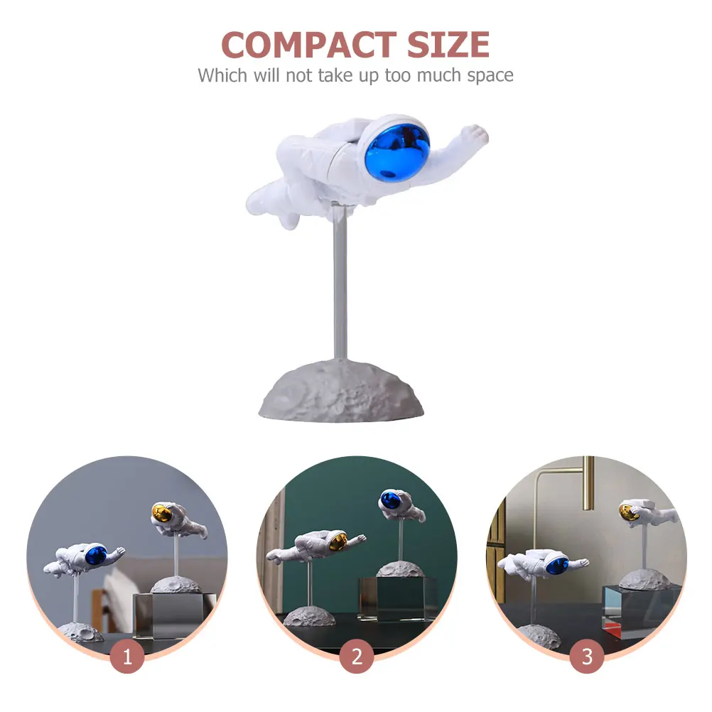 

Flying Astronaut Resin Statue Home Desktop Decor Creative Resin Spaceman Ornament for Living Room Office Astronaut Statue Decor