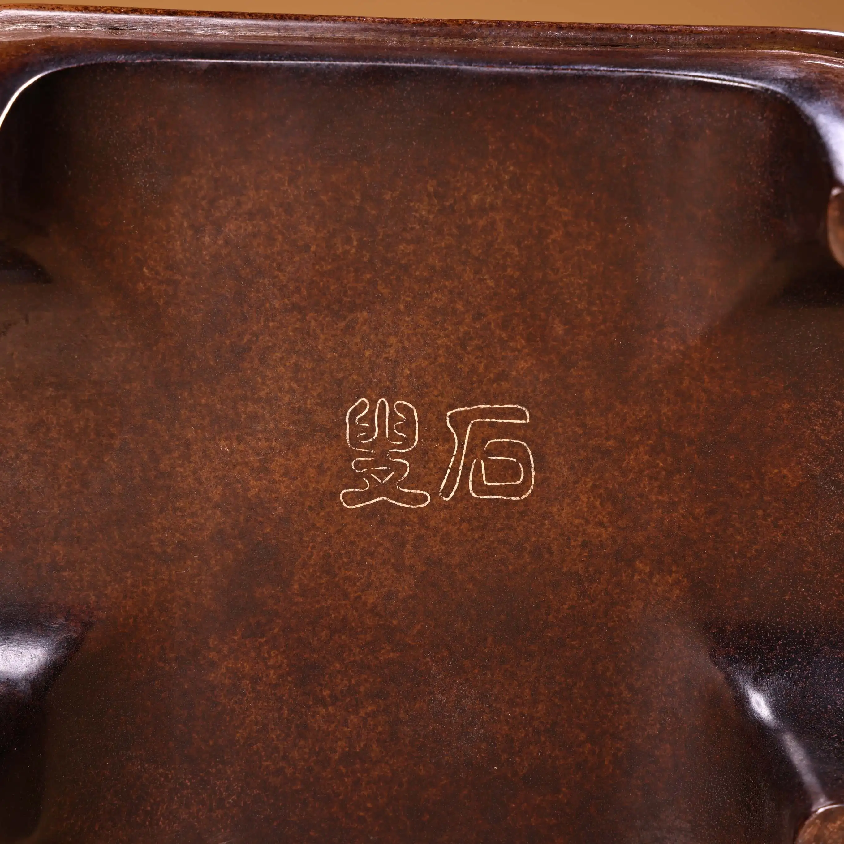 7 "مجموعة معبد التبت القديمة الأرجواني البرونزية المذهبة عالية الإغاثة فسيفساء الفضة سلك نمط البقرة رئيس الأذن مربع البخور الموقد