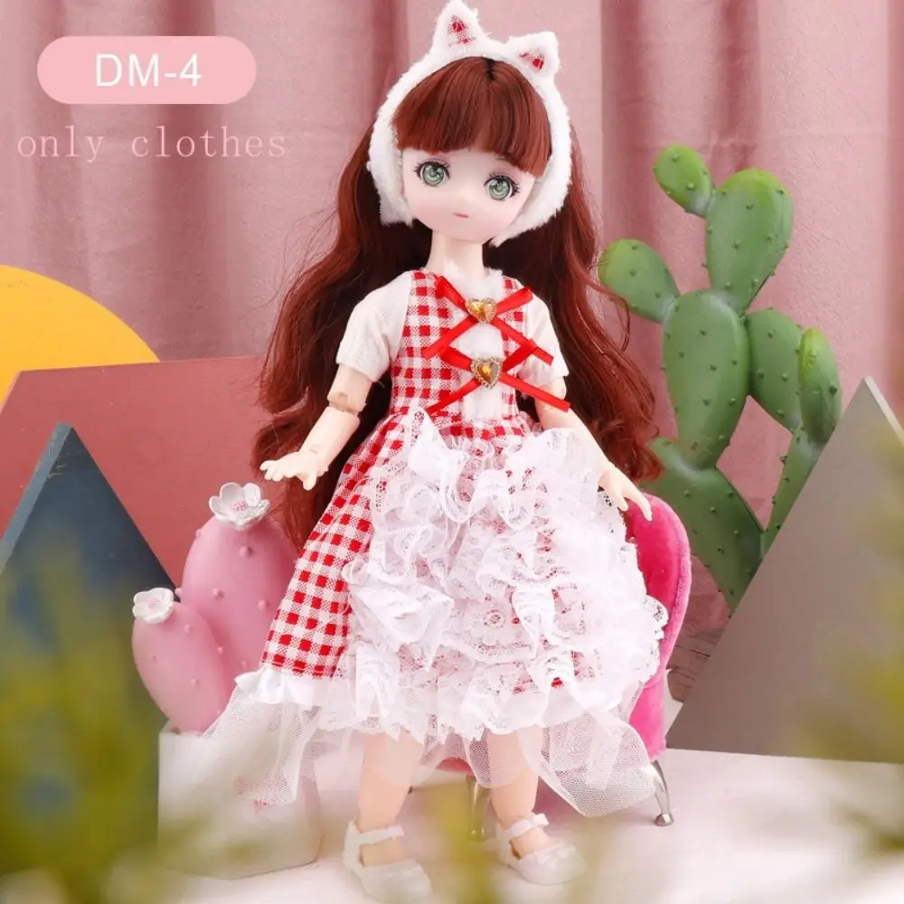 Gonna 30 cm Vestiti per bambole BJD Colorati Giocattoli fai da te 1/6 Vestiti per bambole Bjd Carino Kawaii 11 pollici Bambole BJD Vestito Bambola di cotone