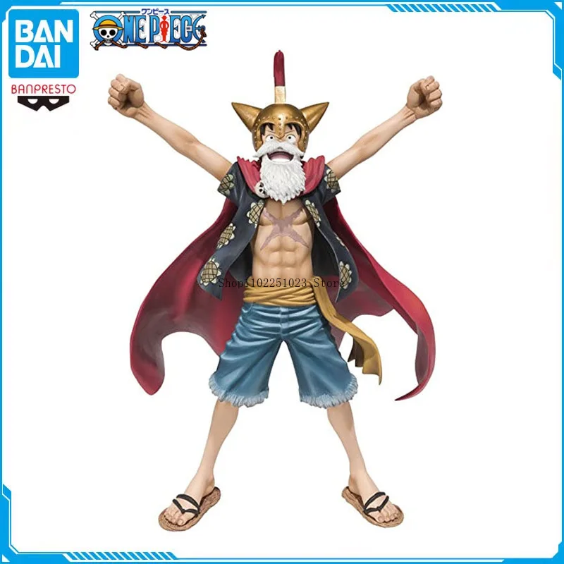 BANDAI Original Figuarts Zero One Piece Anime Figure Lucy/Luffy Arena Gladiatus Action Figure Model Desktop Ornaments Gifts