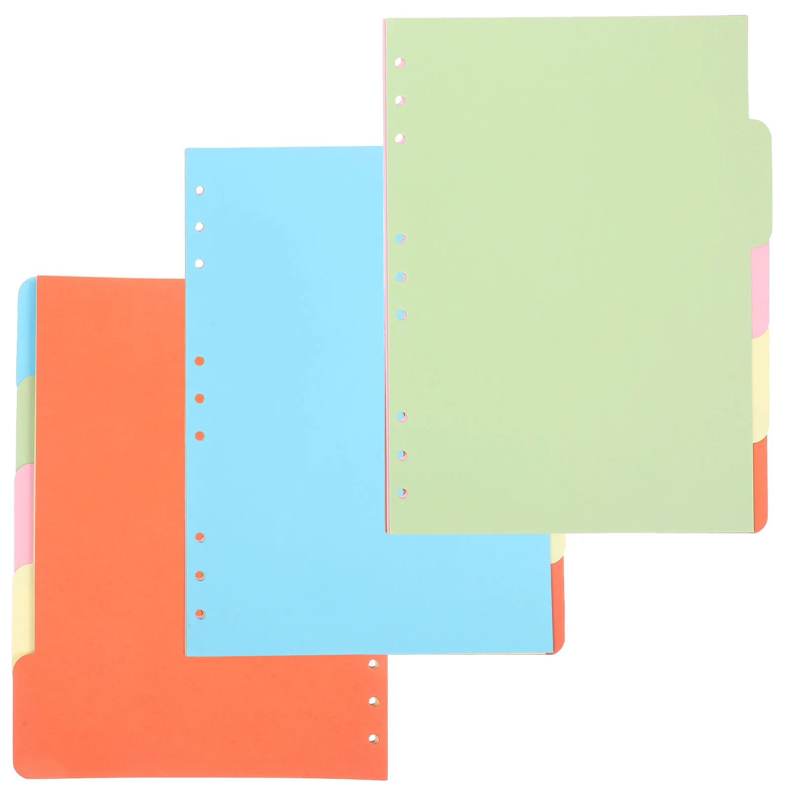 

15pcs Binder Dividers Separator Sheets Index Paper Page Inserts Tabs White Cardboard Notebook Organizers Practical