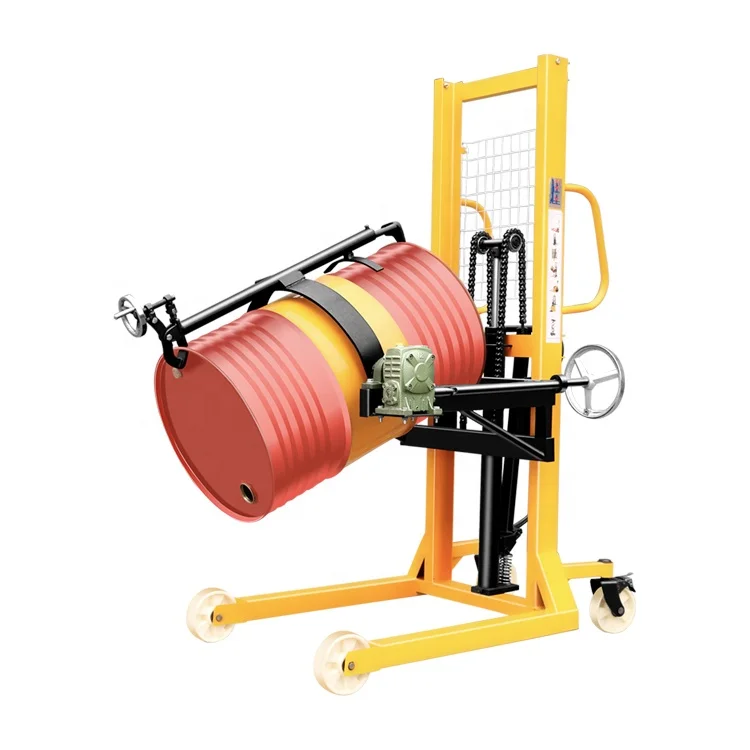 

China factory manual oil drum stacker material 350kg 400kg 500kg oil drum stacker lift equipment on sale