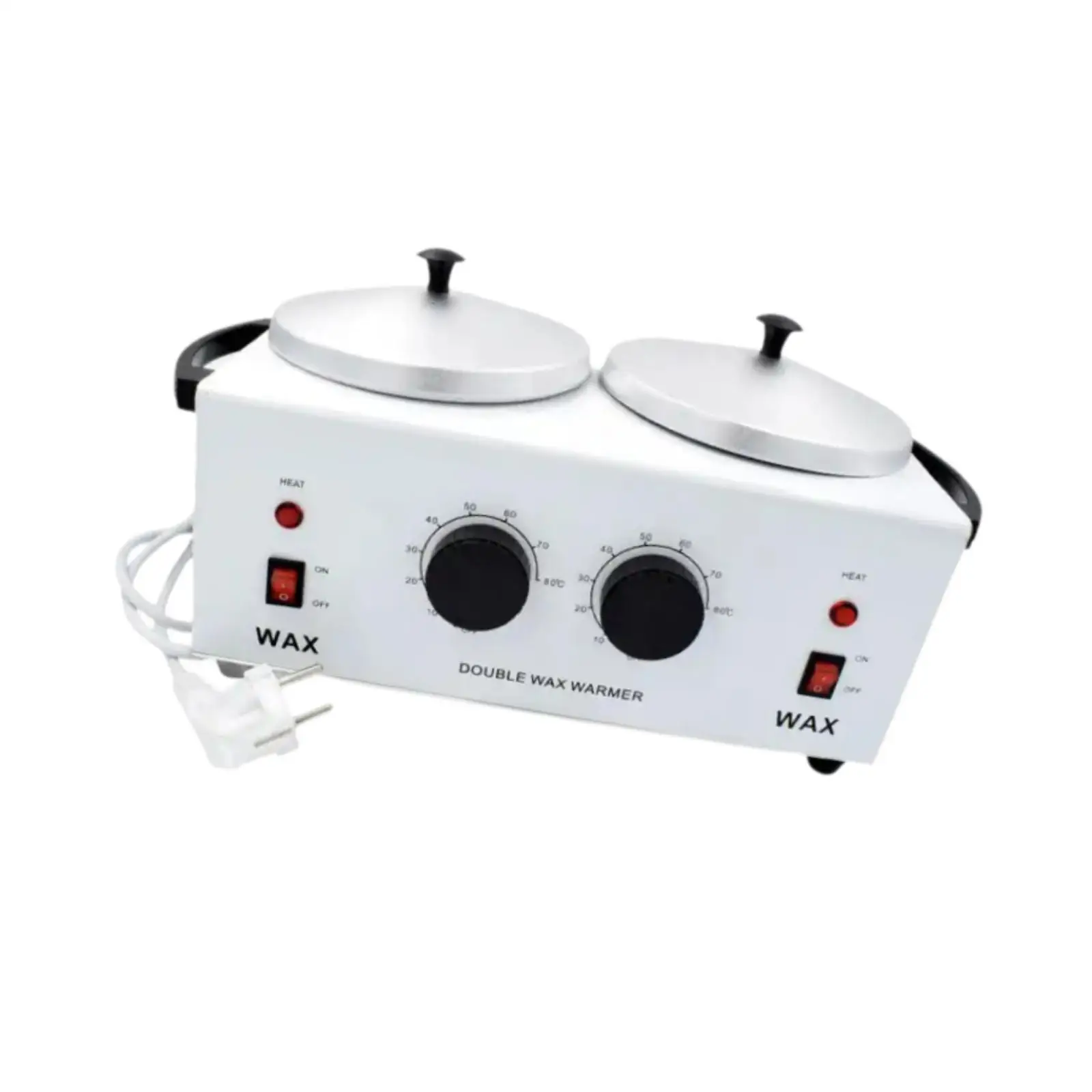 Double Pot Wax Warmer Portable Melter Machine for Hand and Feet SPA Epilator