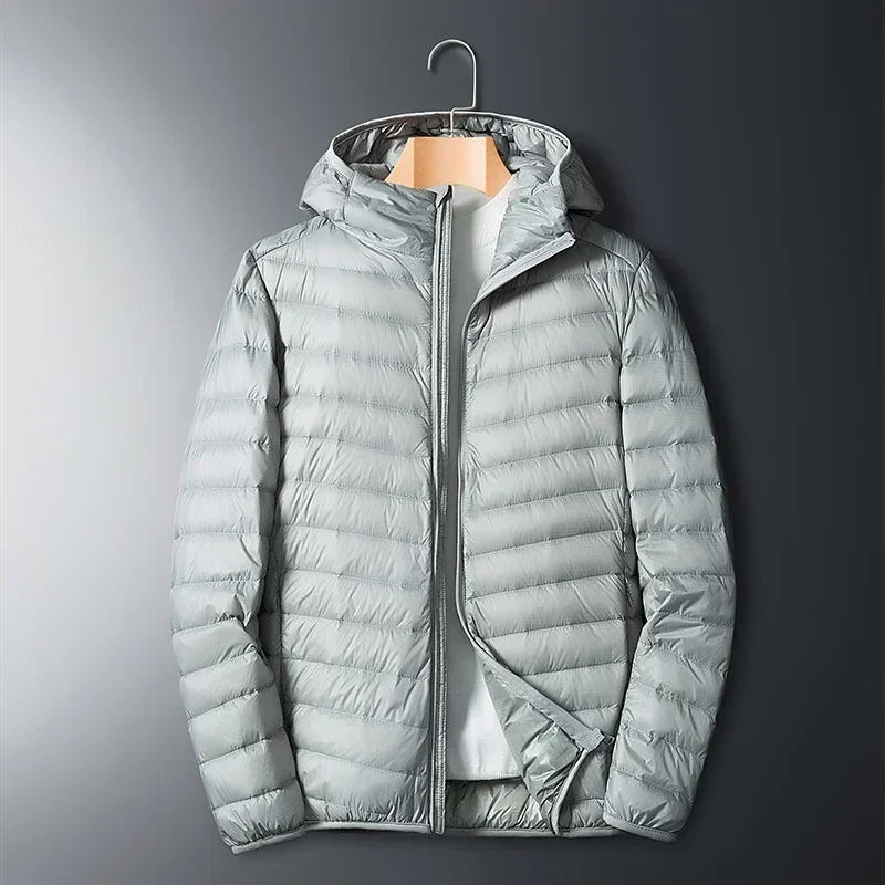 UETEEY-Doudoune en Duvet de Canard Blanc pour Homme, Doudoune Légère, Chaude, Imperméable, Décontractée, Portable, Extérieur, Automne, Hiver, 2023