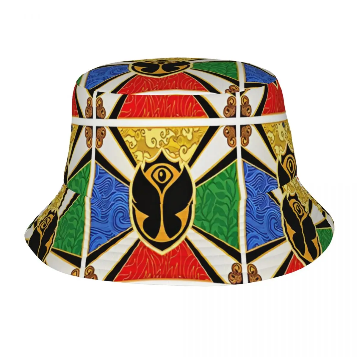 Tomorrowland Party Electronic Dance Music Bucket Hats for Women Summer Sun Hat Foldable for Vacation Fisherman Hats Panama Hat