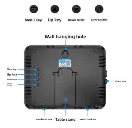 Digital Display LX935 Temperature and Humidity Meter Industrial Use with Time Warehouse Electronic Large Screen Temperature