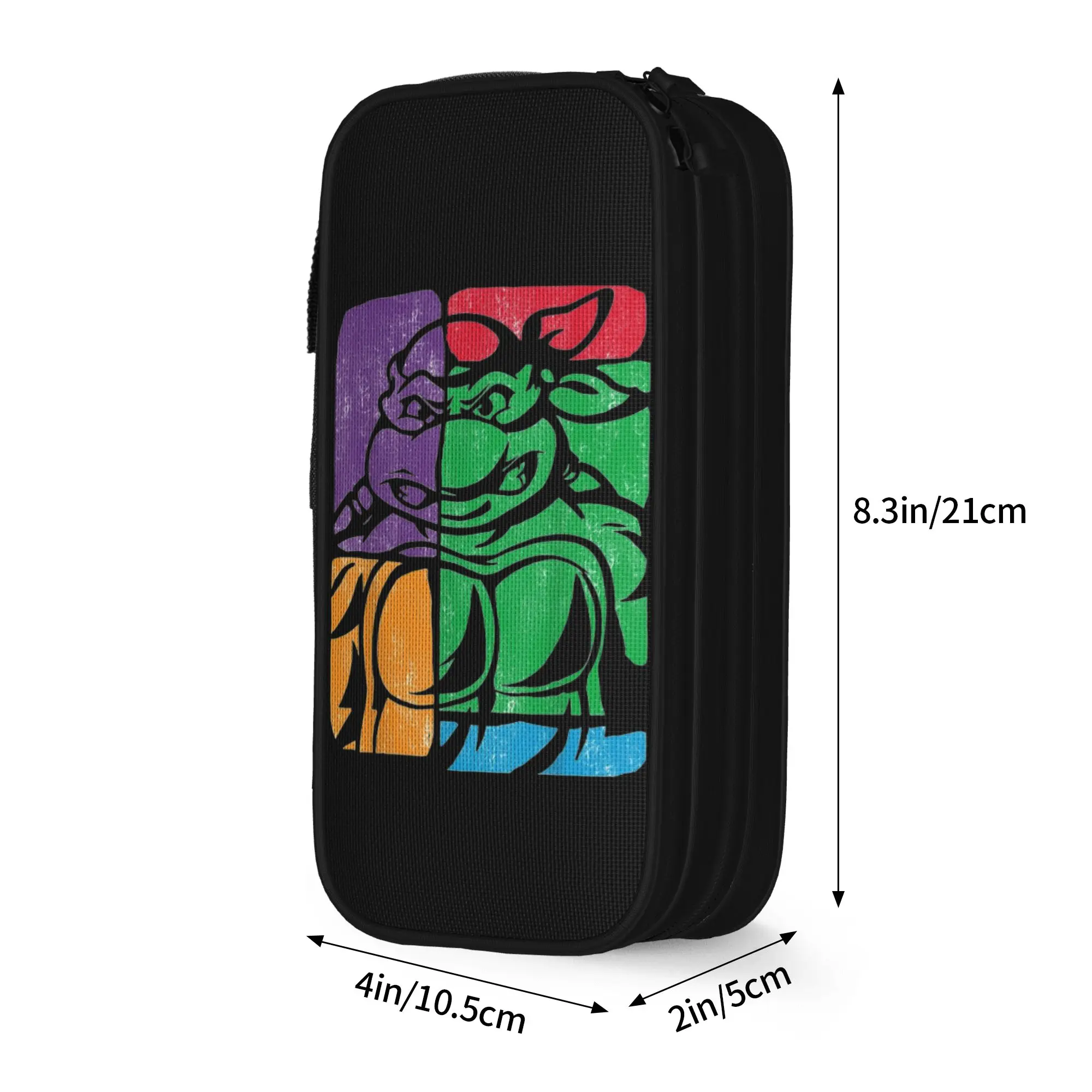 Super TMNT T-Turtles Face Pencil Case Classic  Pen Box Bags Girls Boys Large Storage Students School Gifts Pencilcases