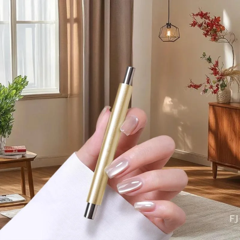 Magnetic Stick Cat Eye Tool, Round Steel Ball Design, Double-Headed French Magnetic Pen, 1pc