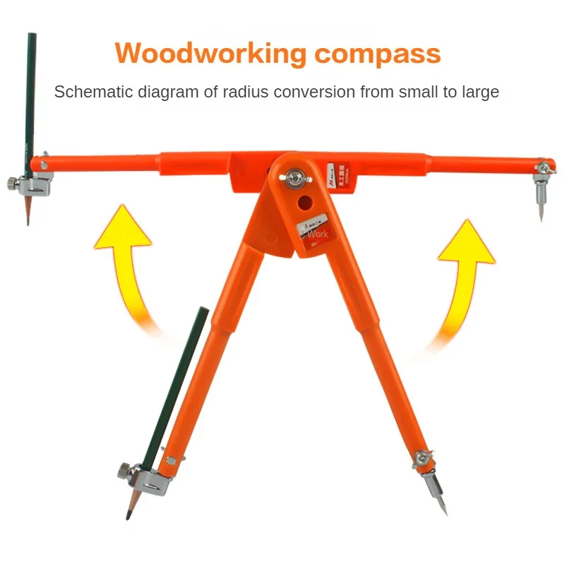 Imagem -04 - Máquina Profissional da Marcação do Círculo do Woodworking Grande Bússola Industrial 45cm 75cm