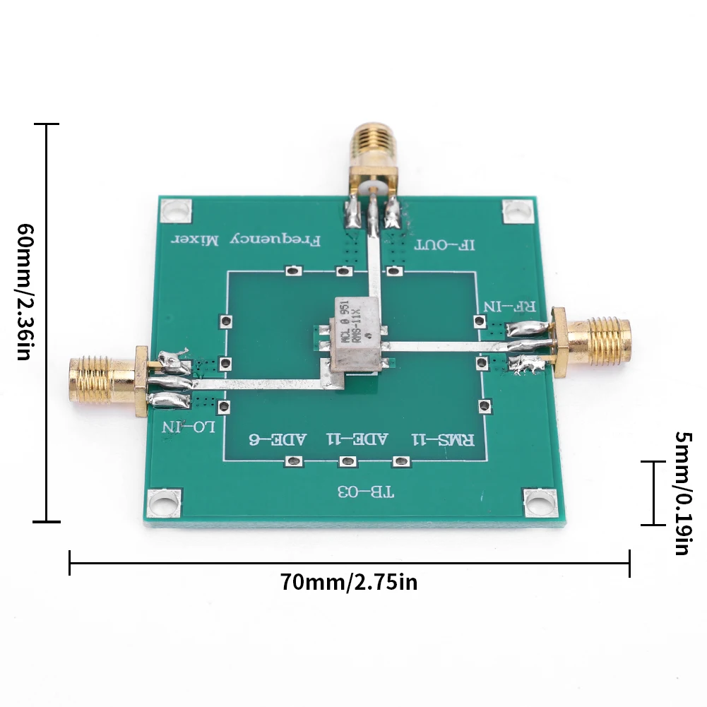 Модуль пассивного микшера 5-19000 МГц RMS-11, обновленный понижающий преобразователь, плата пассивного микшера, модуль пассивного смешивания