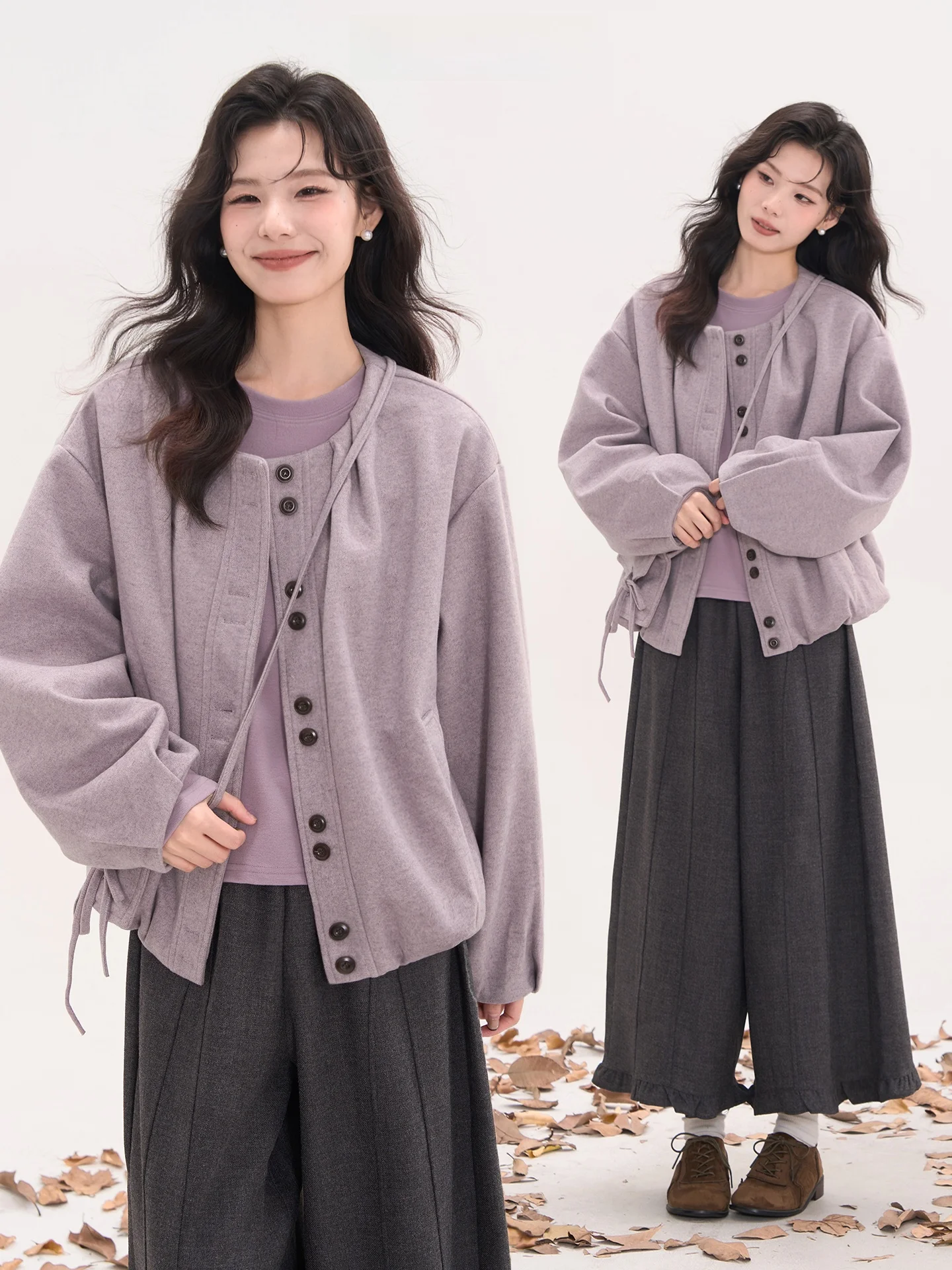 

Шерстяное пальто Heme Snow Country Princ с круглым вырезом для женщин, осенне-зимнее, утепленное, с длинными рукавами, из смесовой ткани (полиэстер, вискоза, спандекс)