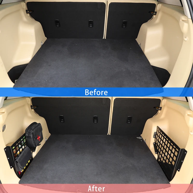 For Land Rover 2 trunk side storage baffle, car trunk storage fence plate, auto parts, aluminum alloy 2pcs 2007-2015