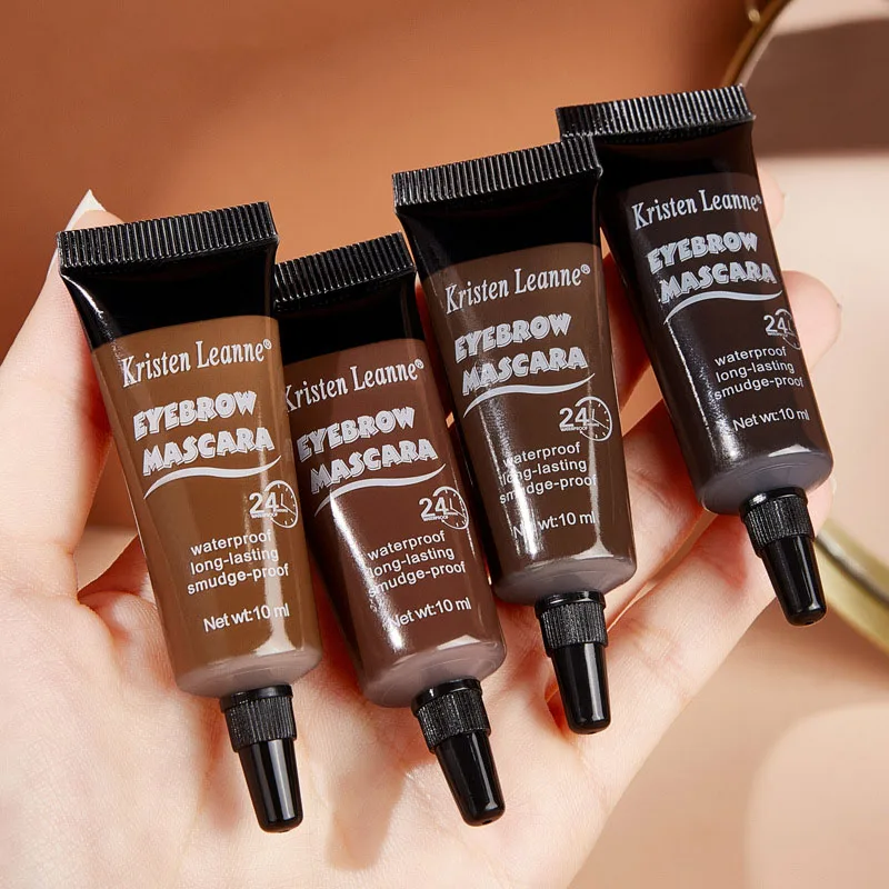 6 สี Eyebrow Enhancers ครีมผู้หญิงธรรมชาติ Liquid Dyeing Eyebrow Set Brow Tattoo สีติดทนนานกันน้ํา Eyebrow Gel