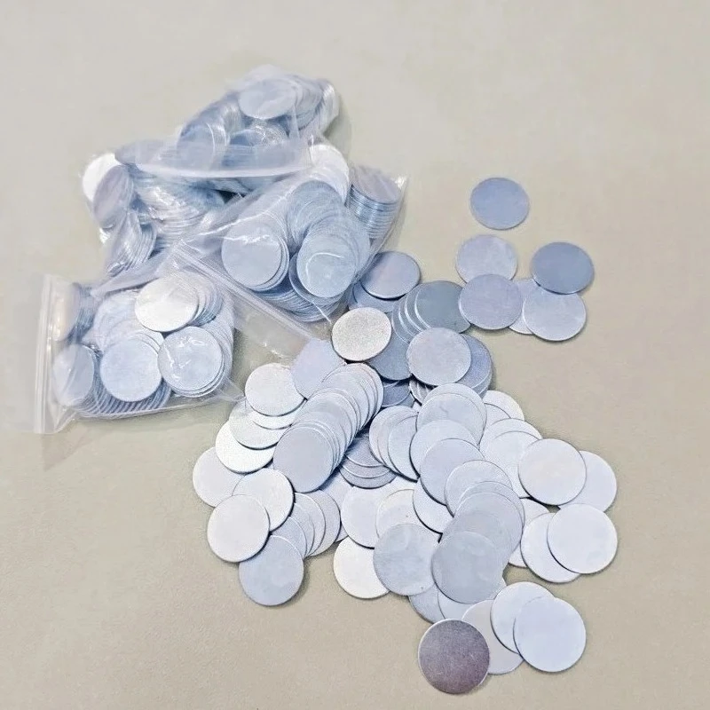 Feuille de fer ronde Ultra-fine, 100 pièces, plaque de fer circulaire, feuille de fer galvanisée, aimant antirouille, peut attirer 0.3mm 0.5mm 0.8mm 1mm