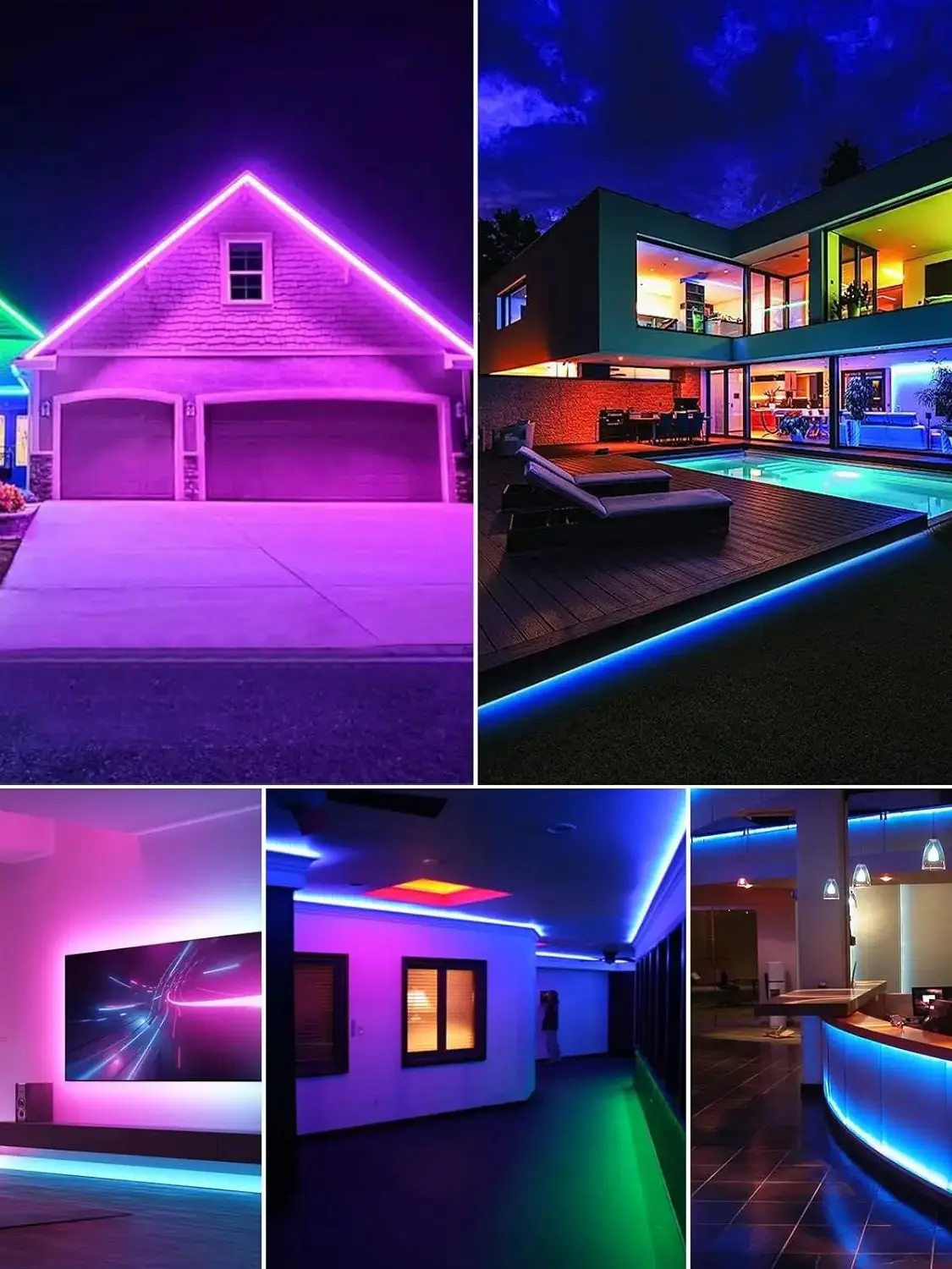 5050 USB 24-key Bluetooth/infrared LED strip light with remote control color-changing light, suitable for Christmas bedroom deco image 6