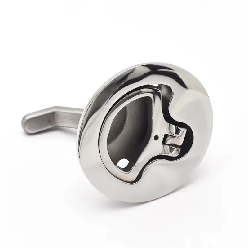 STTL AISI316 Precision Casting Parts Boat Hatch Lock Turning Lock Lift Handle Durability Embedded Installation