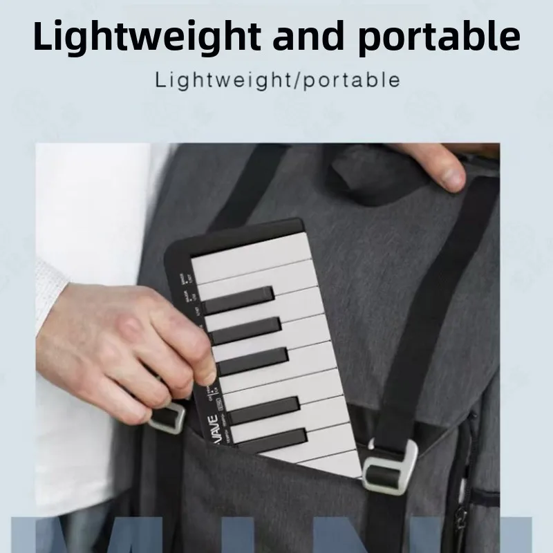 M-VAVE-Mini Teclado MIDI Recarregable 25 Teclas Teclado De Controle MIDI Mini Controlador USB Portátil