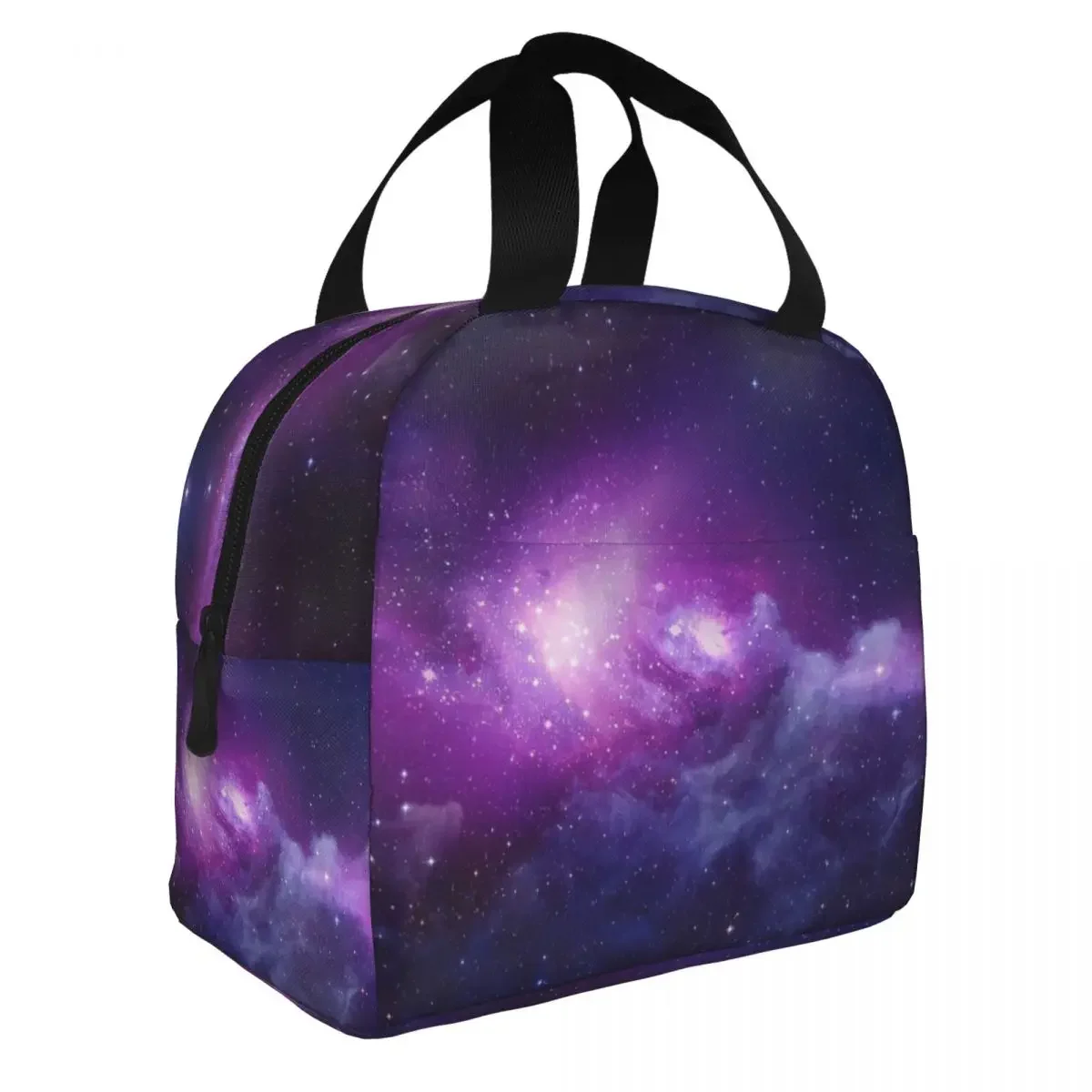 

Galaxy Starry Sky Lunch Bento Bags Portable Aluminum Foil thickened Thermal Cloth Lunch Bag for Women Men Boy