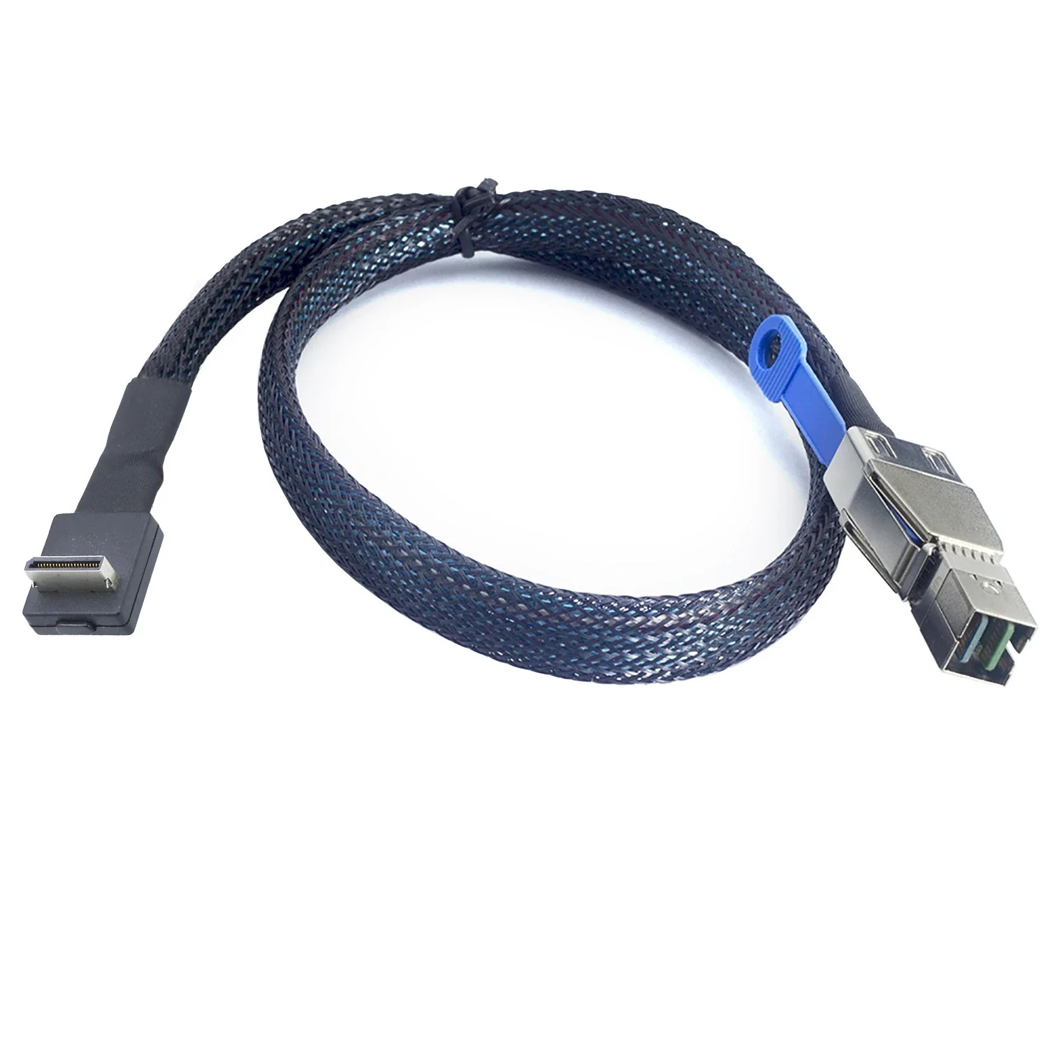 PCIE OCuLink 4i SFF-8611 90 Degree to HD SFF-8644 Server High Speed Connection Cable