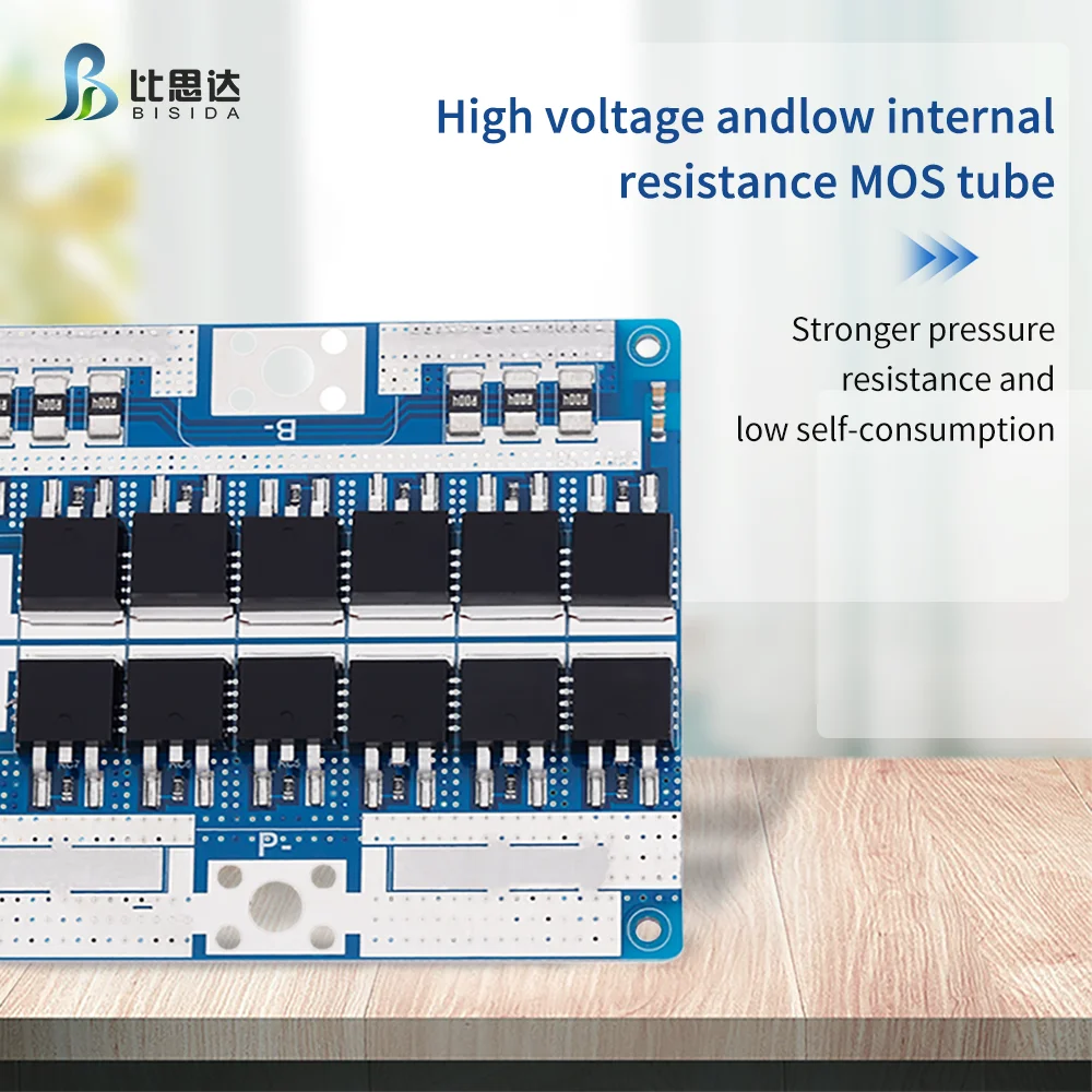 บอร์ดป้องกันแบตเตอรี่ลิเธียม Bisida BMS 12S 43.2V 30A พร้อมสายบาลานซ์และ NTC, พอร์ตทั่วไป, ระบบจัดการแบตเตอรี่ลิเธียมไอออน