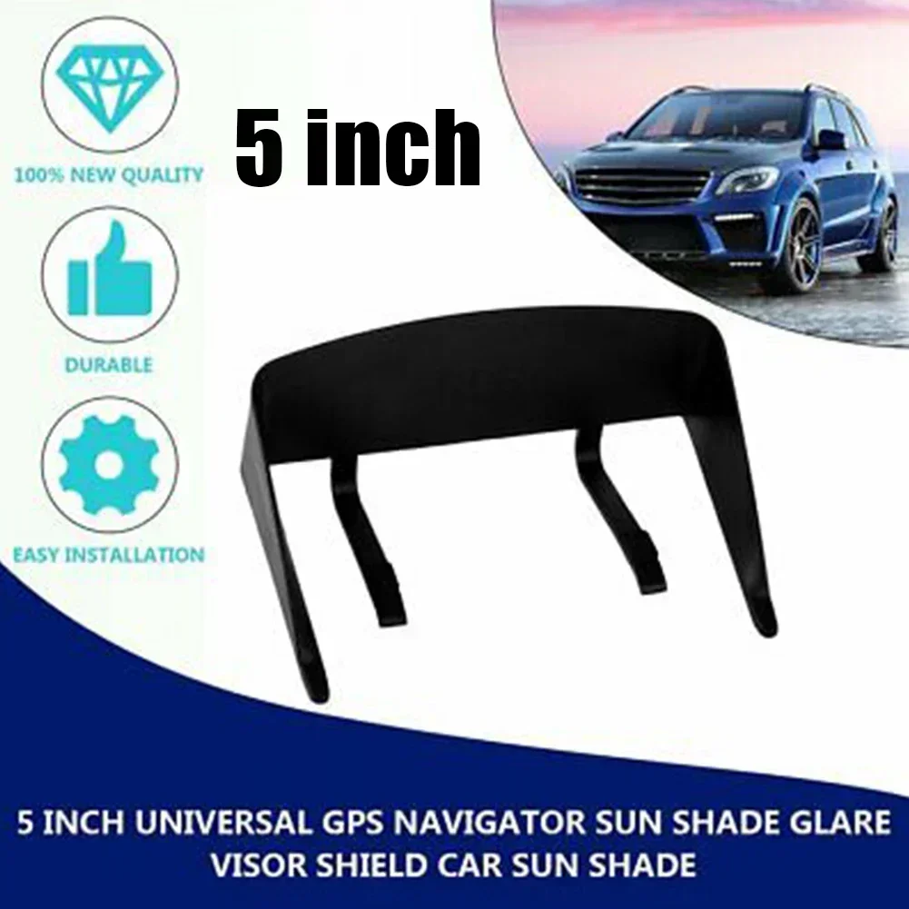 GPS Navigator Sun Shade Fits For 5 Inch GPS Navigator Sun Shade Glare Visor Shield Car Sun Shade Black Brand New