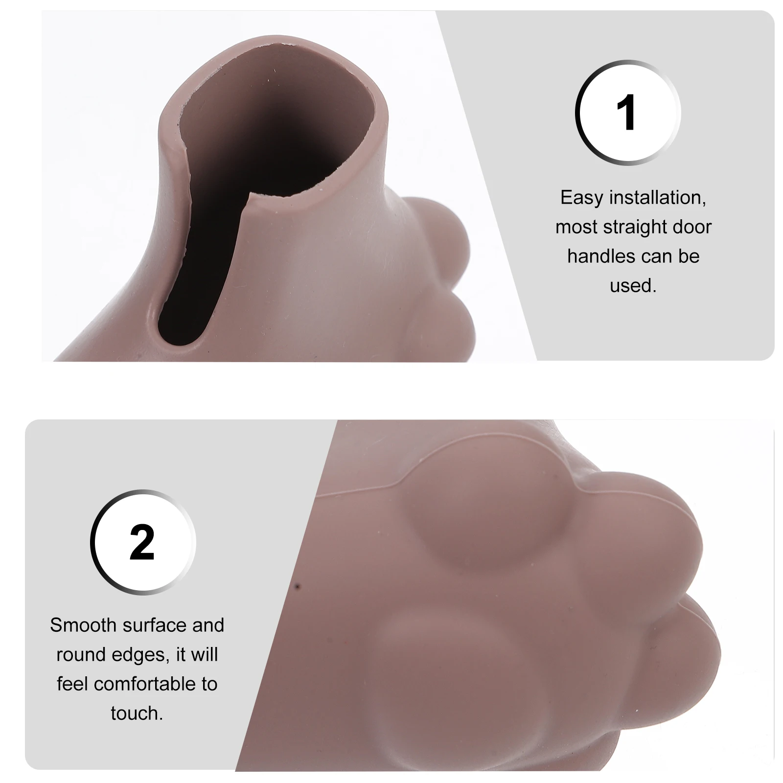 

2 Pcs Anti Collision Silicone Door Knob Sleeve For Long Handles Prevents Accidental Collisions And Noise