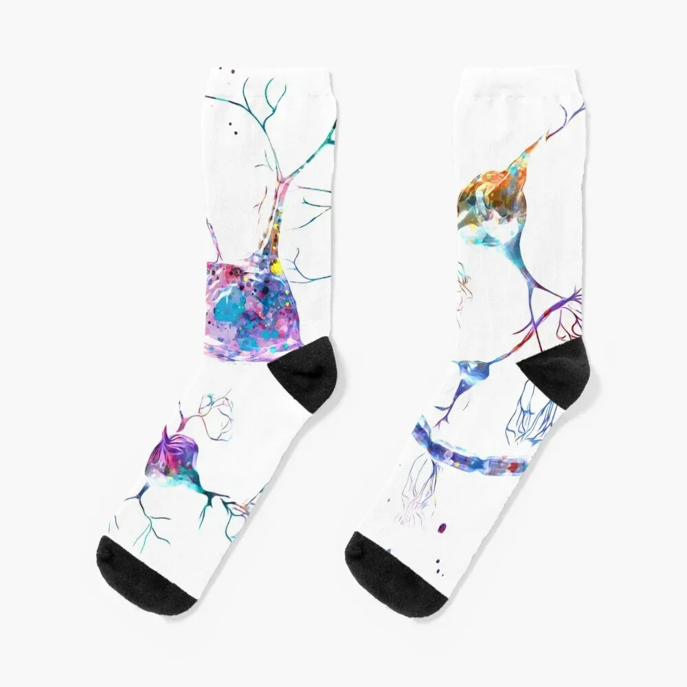 Neurotransmitters Neuron Synapse Socks set kawaii Socks For Man Women's