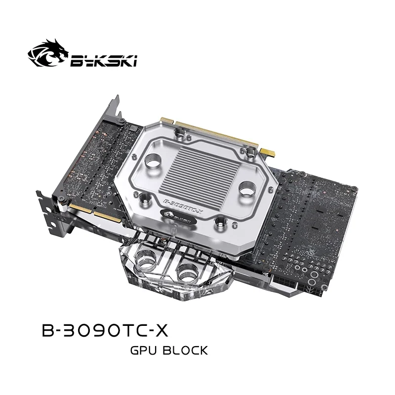 Bykski-GPU Bloco Backplate Ativo, Universal para Todos RTX 3090 Series, Mineração PCB Backside, GDDR6, VRAM, VGA Cooler, B-3090TC-X