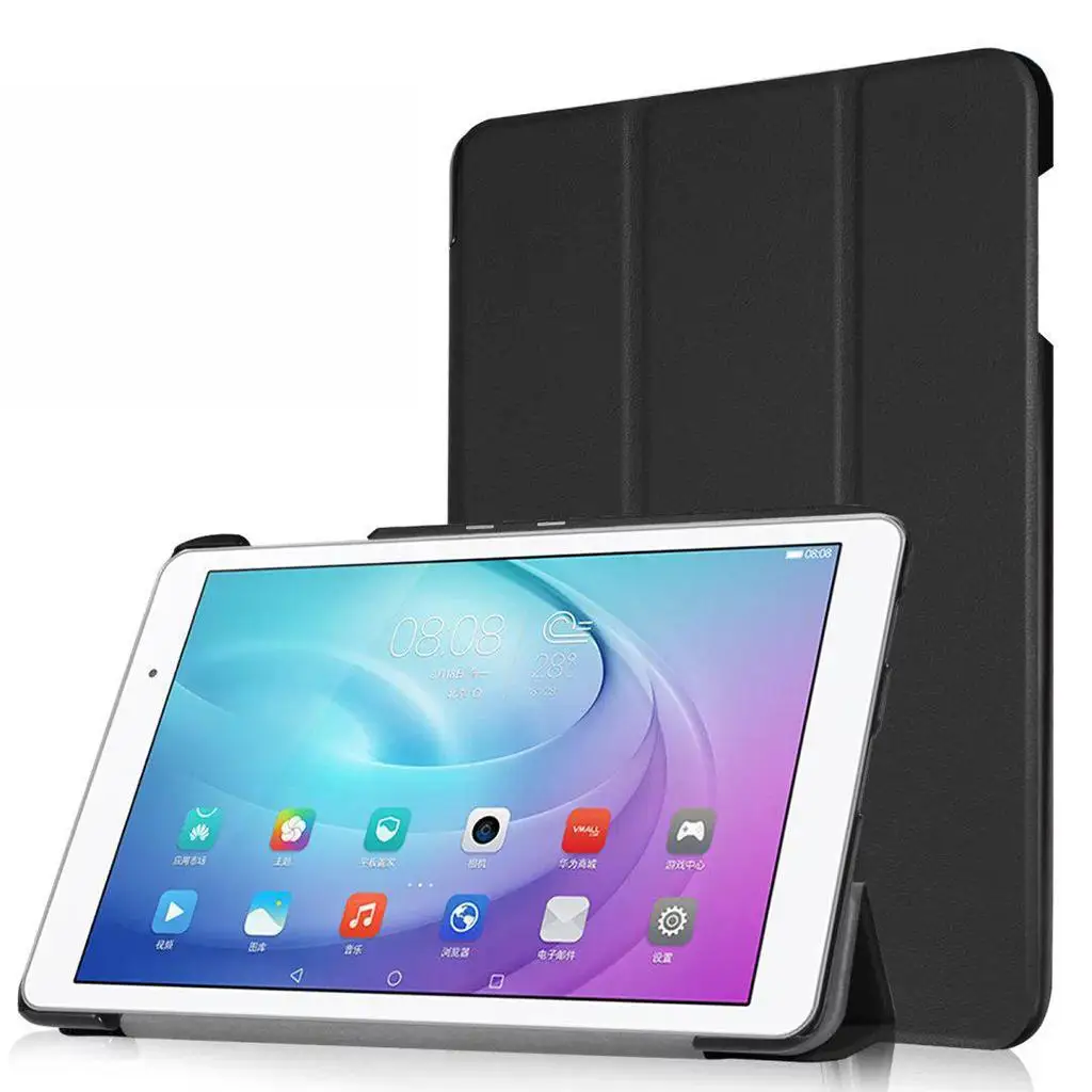 

Чехол для MediaPad M5 Lite, тонкий складной чехол-подставка из искусственной кожи для Huawei