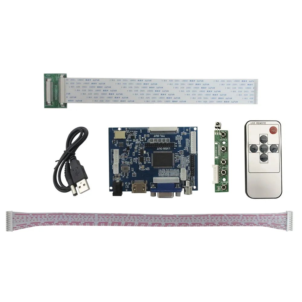 7 Inch EJ070NA-01J HD LCD Display Screen High Resolution Monitor Remote Control Driver Board 2AV HDMI-Compatible VGA